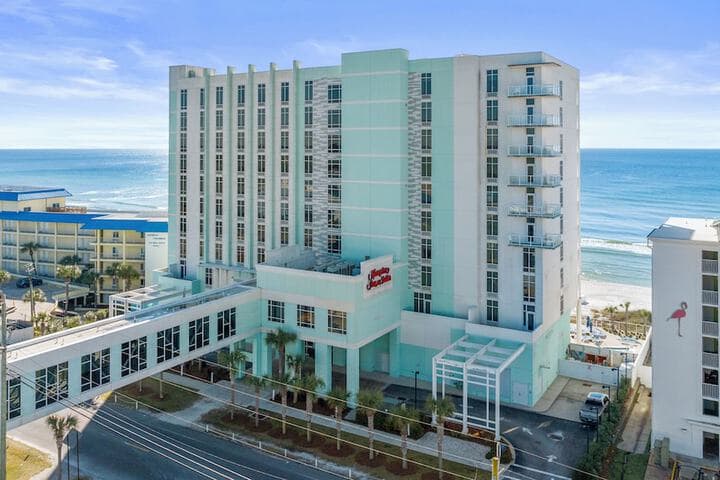 Hampton Inn &  Suites Panama City Beach-Beachfront hotel exterior